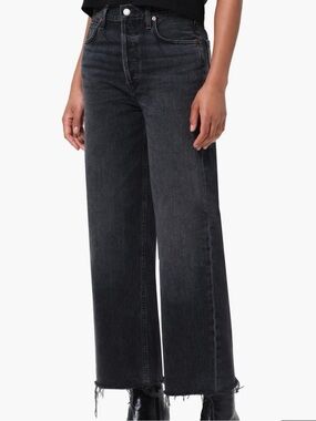 AGOLDE Ren High Waist Ankle Wide Leg Jeans